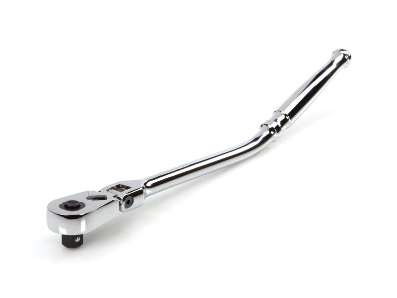 TEKTON 3/8 Inch Drive x 12 Inch Flex Head Quick-Release Bent Handle Long Ratchet | SRH33112 - Image 2